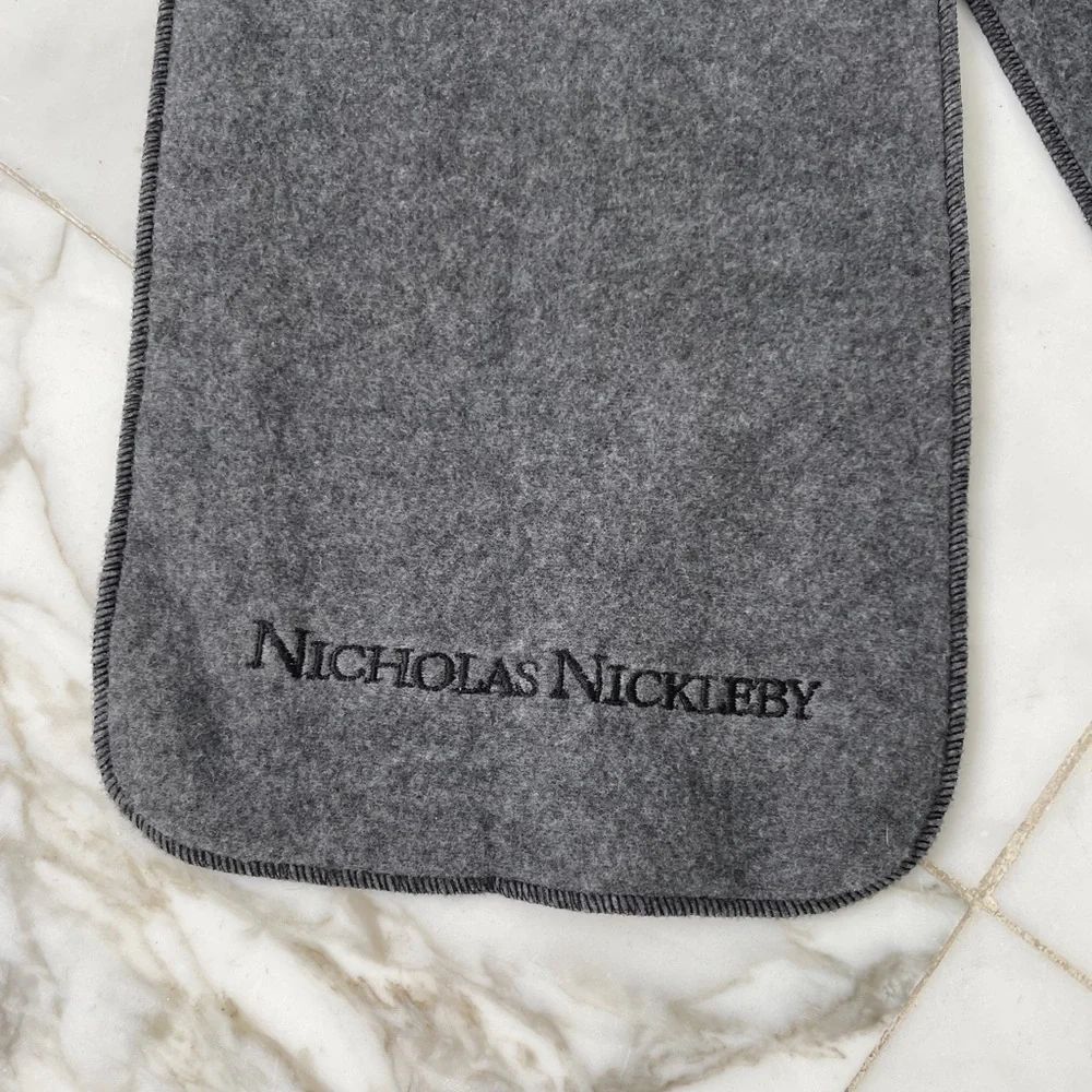 So Soft! Charles Dickens Nicholas Nickleby Gray 5’ Scarf. You will love it!
